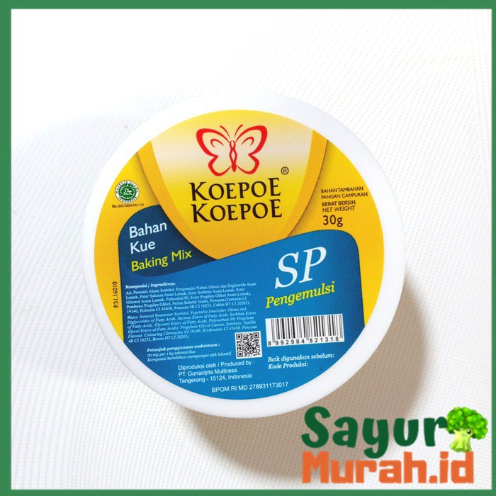 

SP Koepoe Koepoe | Bahan Kue | Pengemulsi