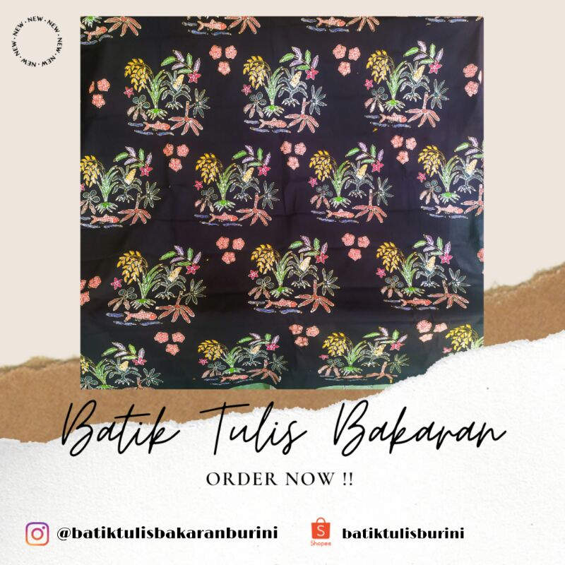 KAIN BATIK TULIS BAKARAN FULL TULIS "MOTIF MINA TANI WARNA"