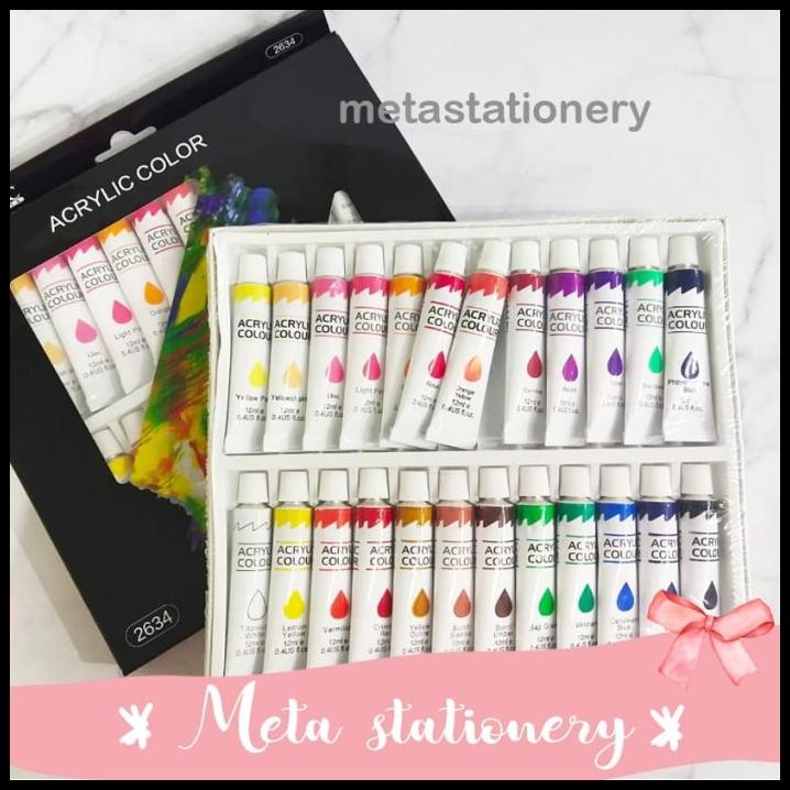 

Cat Acrylic Bazic Isi 24 Warna