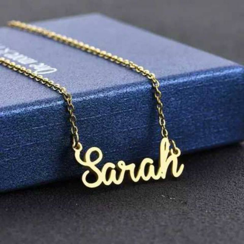Sp_do kalung wanita nama sendiri dewasa Dan anak nama unik perhiasan kalung mewah ful set perhiasan 