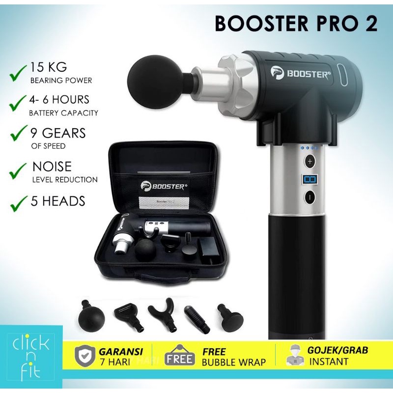 ORIGINAL BOOSTER PRO 2 MASSAGE GUN ALAT PIJAT