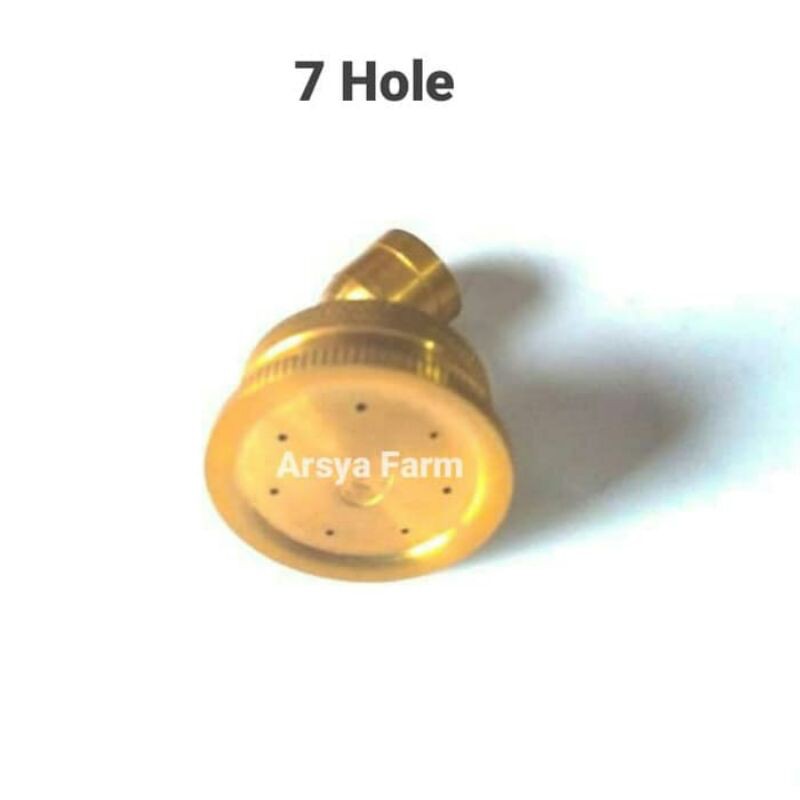 Nozzle Sprayer Pompa Swan Lubang 7 / Spuyer Kuningan
