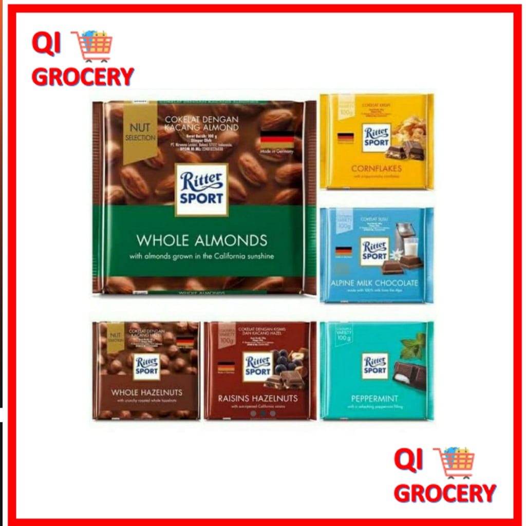 

Cokelat Ritter Sport 100gr Varian Rasa