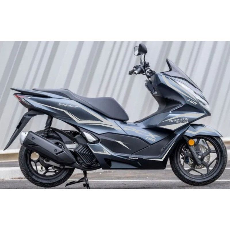 Striping Cutting Sticker Honda NEW PCX GREY 2021 160cc Putih