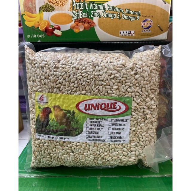 BIJI SAFFLOWER SEED KUACI PUTIH 1KG