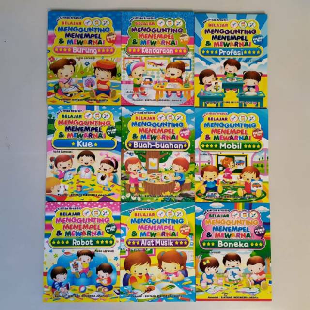 Buku kreatifitas, Buku anak paud TK, Buku Ketrampilan