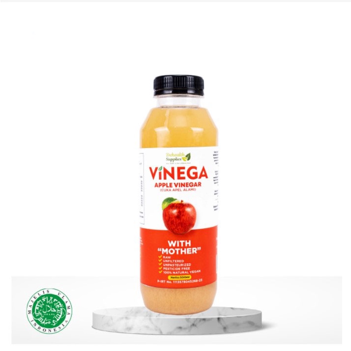 Dehealth Supplies VINEGA CUKA APEL 500ml Plastik - Apple Cider Vinegar