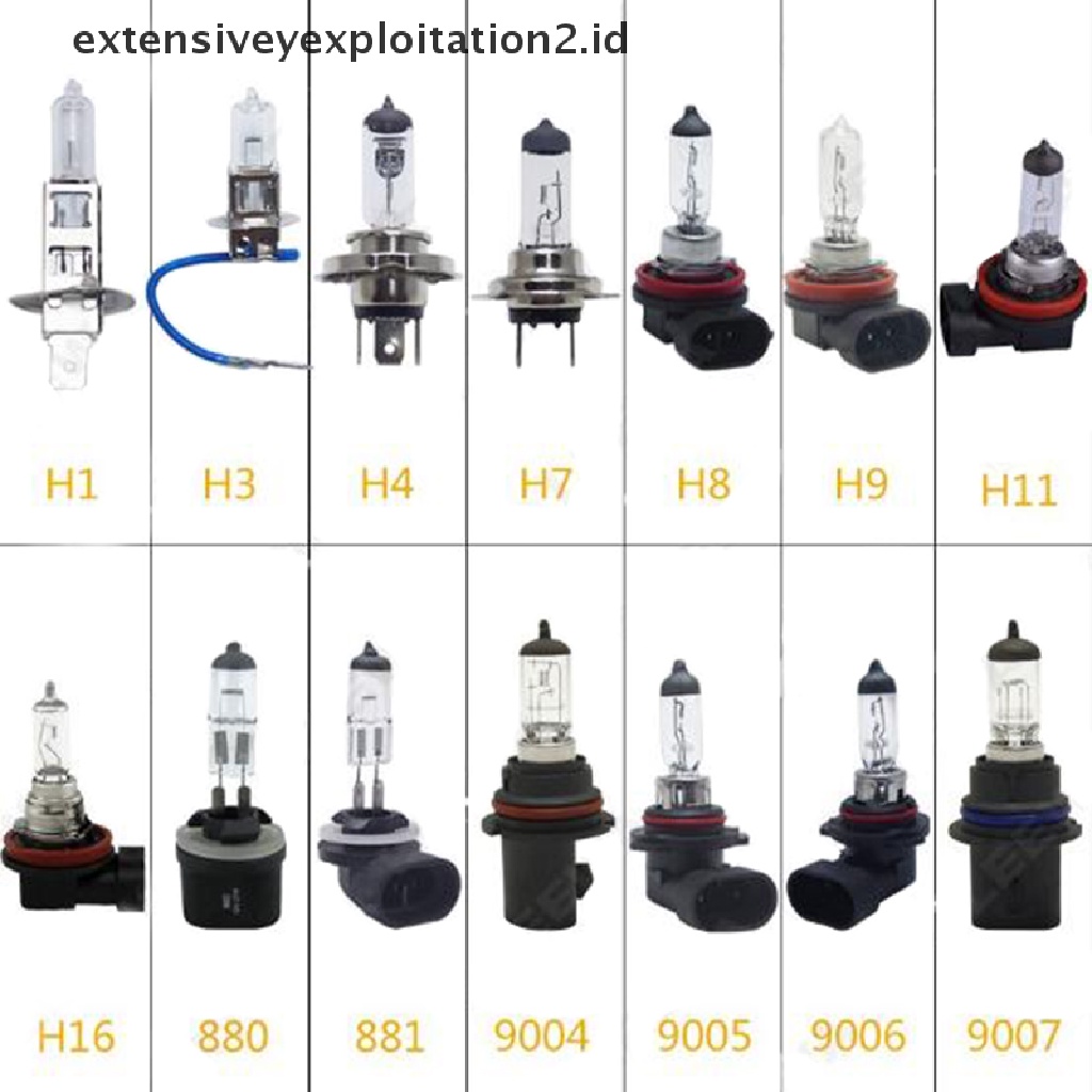 (Hotter) 90059006 H1 H3 H4 H7 H11 Hb3 Bohlam Halogen Lampu Depan Mobil