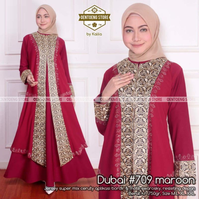 abaya turkey dubai 709 marun