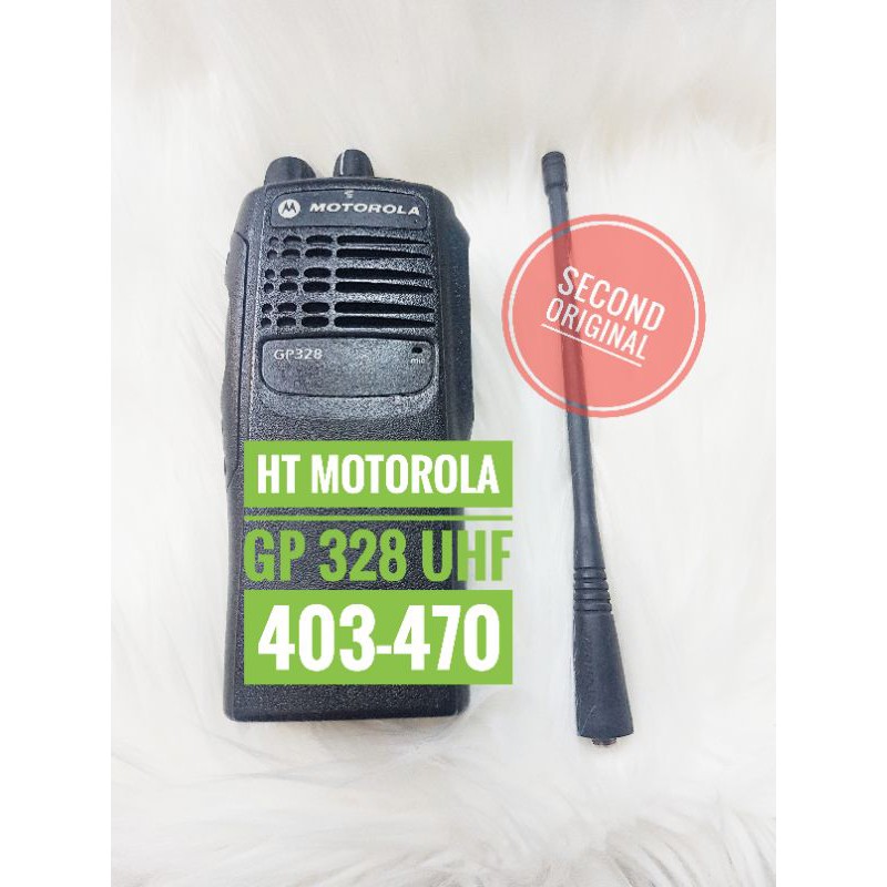HT Motorola GP 328 UHF 403 470 Mhz Second Original