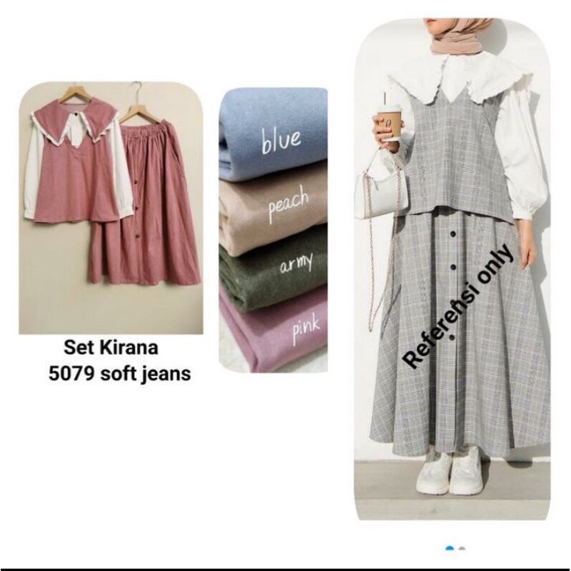 Clarke set rok / Clarke soft jeans / One set / Set Rok