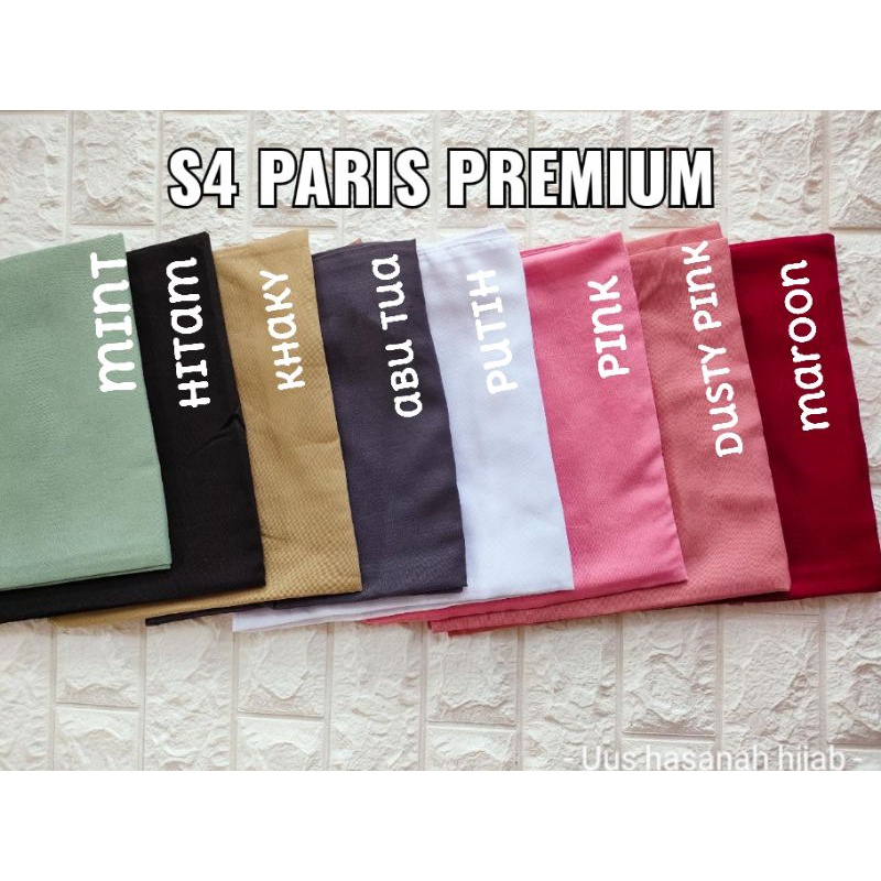 [SEGIEMPAT PARIS PREMIUM]••jilbab segiempat paris voal polos