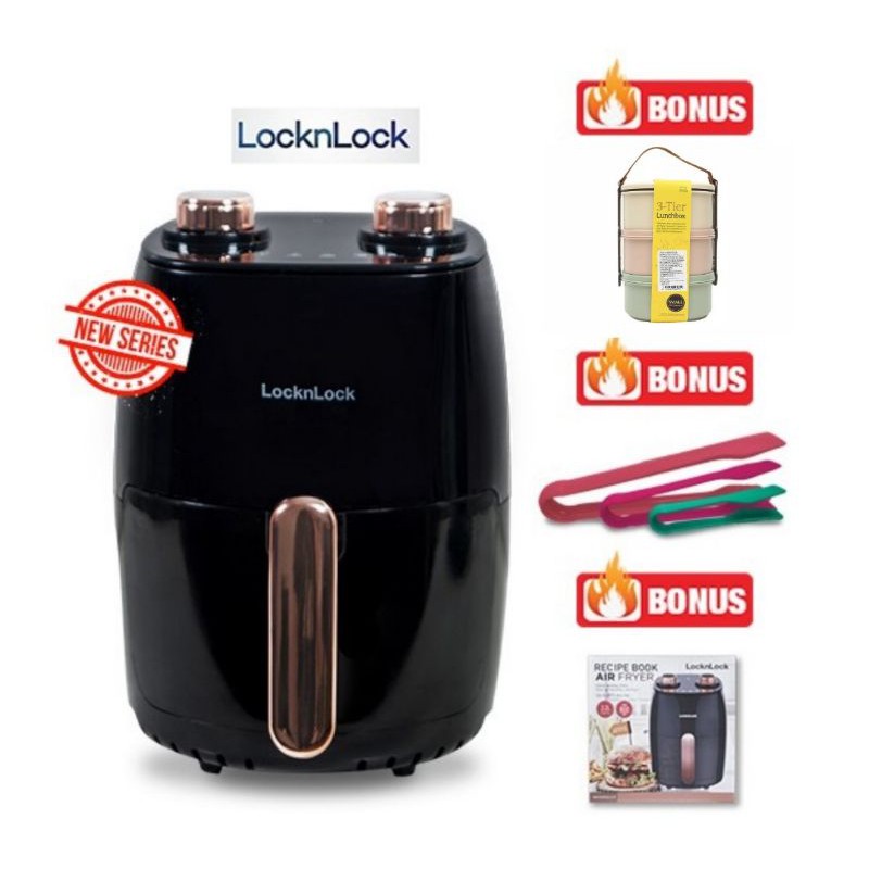 LOCK N LOCK LOCK & LOCK AIR FRYER BLACK SERIES MULTI FRYER BONUS