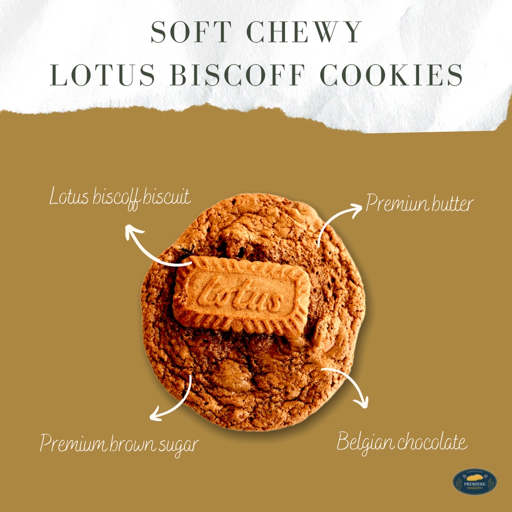 

Lotus biscoff soft chewy cookies