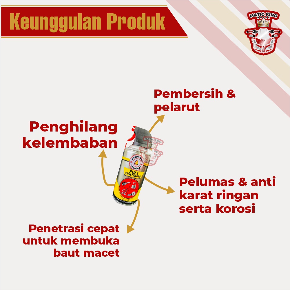 Perontok karat Full Penetrating / WD Pelumas anti karat Burgari Petroasia MWA  300ML 500ML