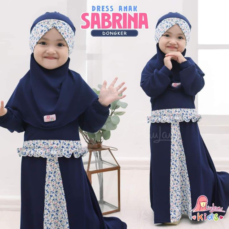 Dress Anak SABRINA/Baju Muslim Anak/Gamis Anak/Miulan Kids