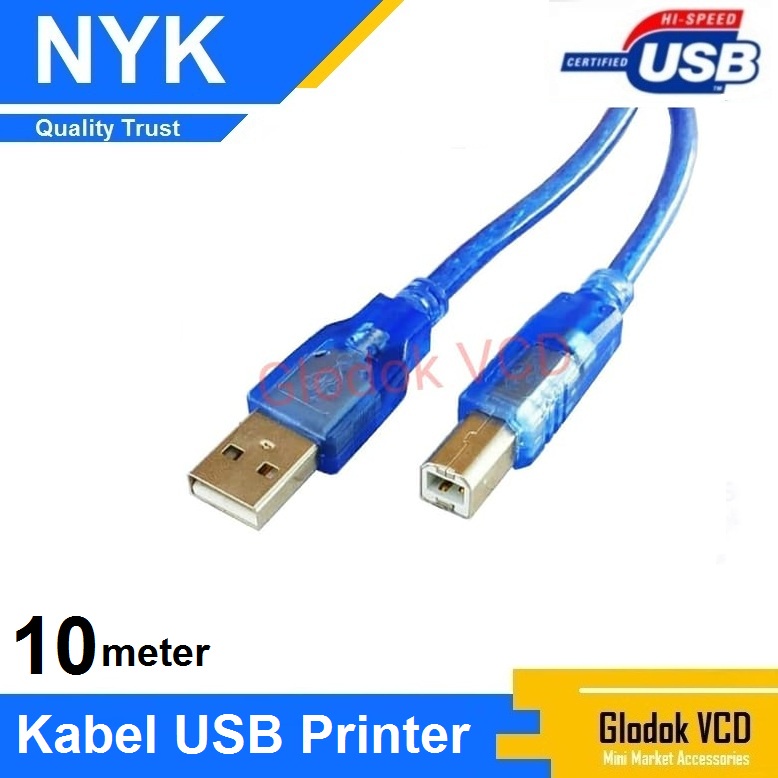 NYK Kabel USB Printer AM-BM 10M