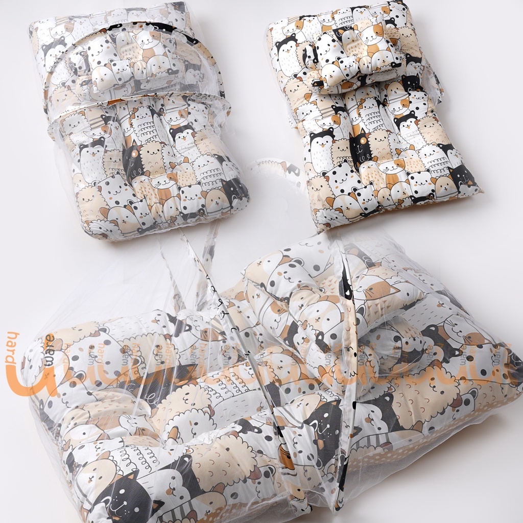 Kasur Bayi Kelambu Terlaris Free bantal guling / Perlengkapan Tidur Bayi Baru Lahir Babyshop Kado