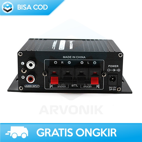 AMPLIFIER CAR AUDIO HI-FI MINI STEREO BASS BY ANENG FULL CNC DIGITAL