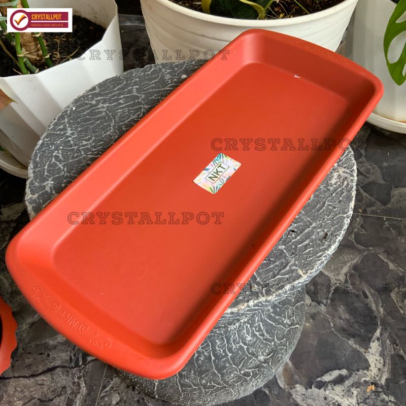 tatakan alas pot panjang TRAY NKT RTG 01 MERAH BATA - NKT TRAY RTG 01 MERAH BATA