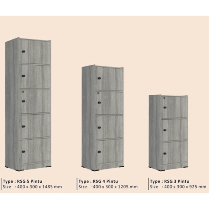 

TERBARU JTR LEMARI RAK BUKU SERBAGUNA 3 4 5 SUSUN DENGAN PINTU DAN KUNCI RSG