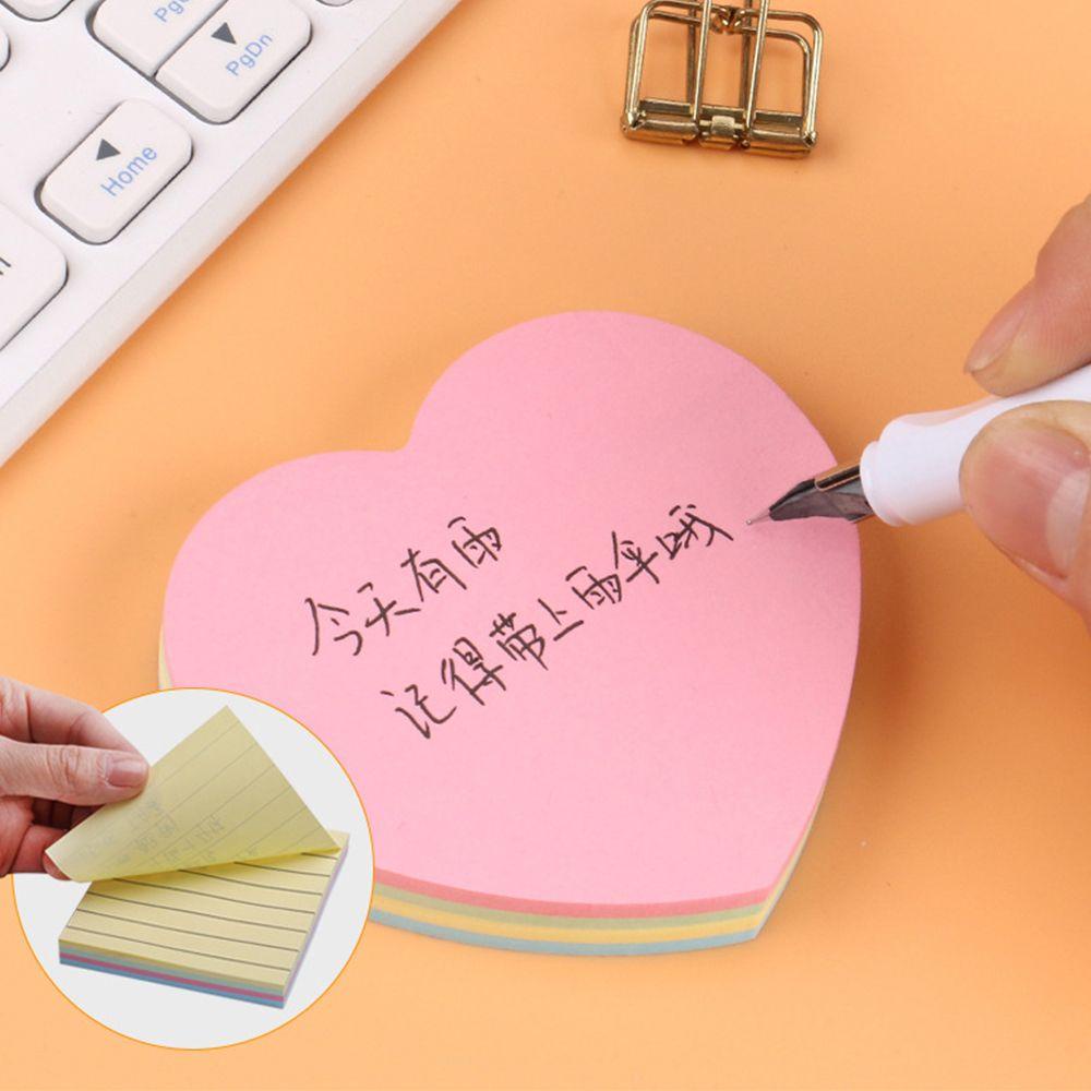 TOP Sticky Note Pads Self-Adhesive Candy Color Stationery Kertas Nota Sederhana