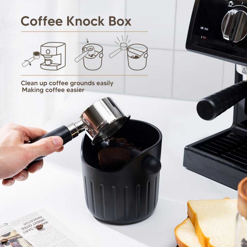 Wadah Tempat Bubuk Kopi Coffee Knock Box Non Slip 650 ml