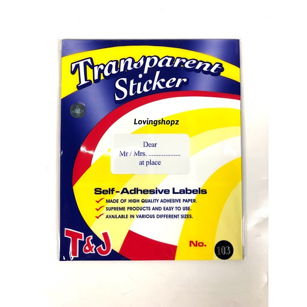 

Label Tom & Jerry Transparan No. 100-127
