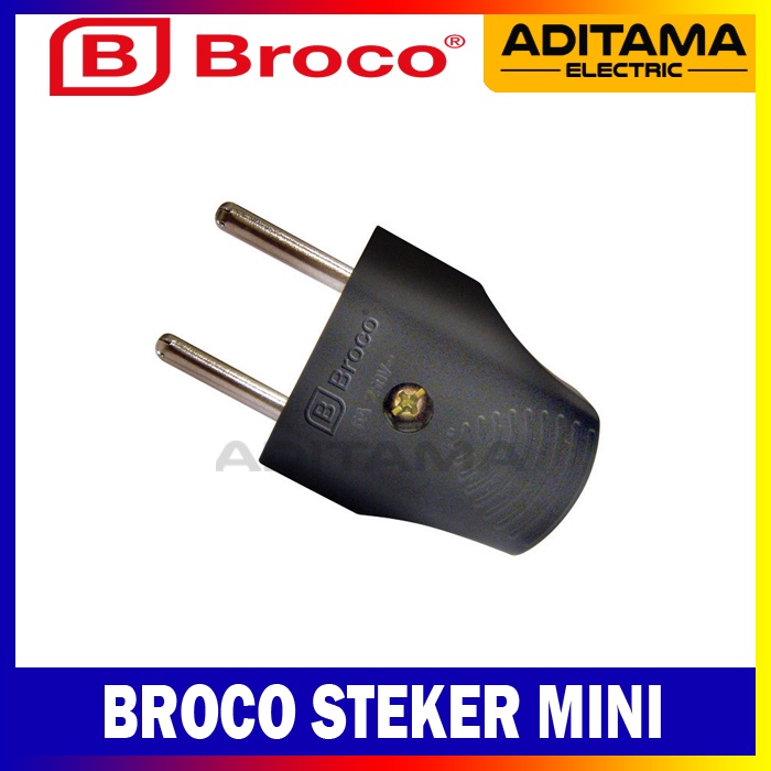 BROCO STEKER MINI HITAM /COLOKAN BROCO MINI