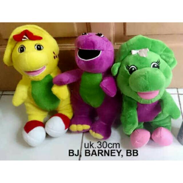 Boneka barney bj bb boneka dinosaurus