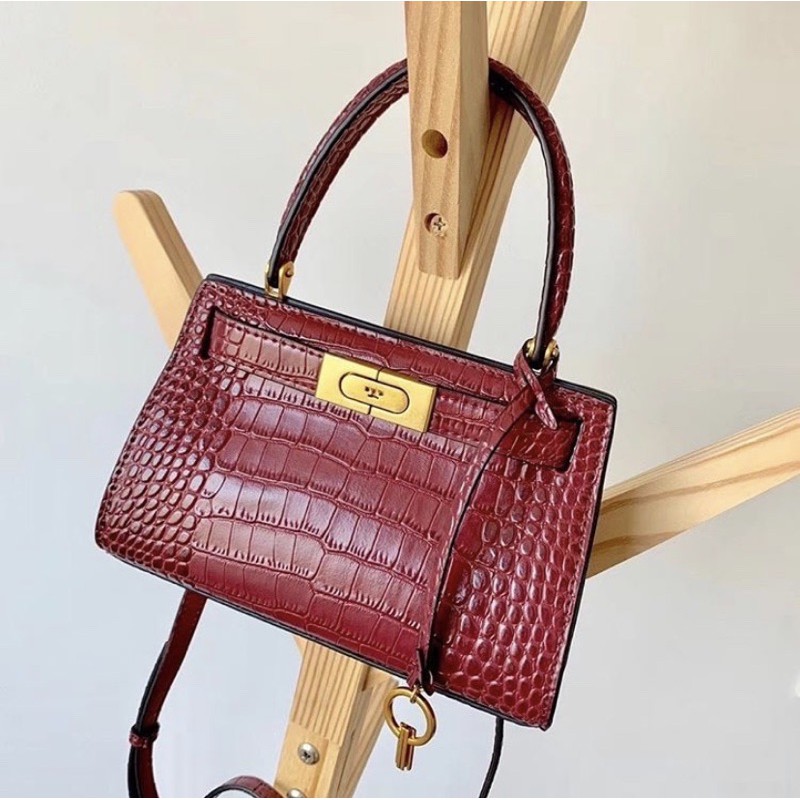 Tory Burch Lee Radziwill Embossed Bag