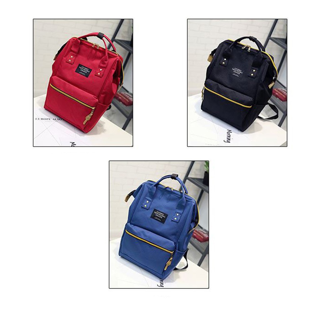 Tas Ransel Wanita Bahan Canvas Fashion Import - Model Anello Punggung