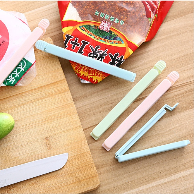 5pcs / Set Klip Penyegel Kantong Plastik Makanan / Snack 2 Ukuran
