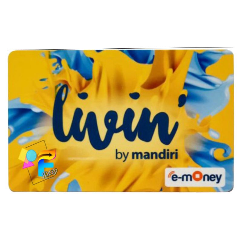 eMoney Mandiri LIVIN Yellow edition ORI /Like eTOLL Tapcash Flazz or Brizzi