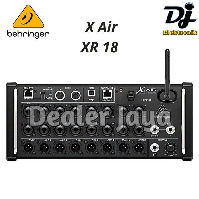Mixer Digital Behringer X Air XR18 / XR 18 - 18 channel