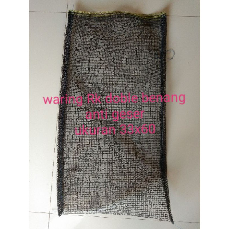 kantong waring RK benang doble sangat kuat ukuran33x60
