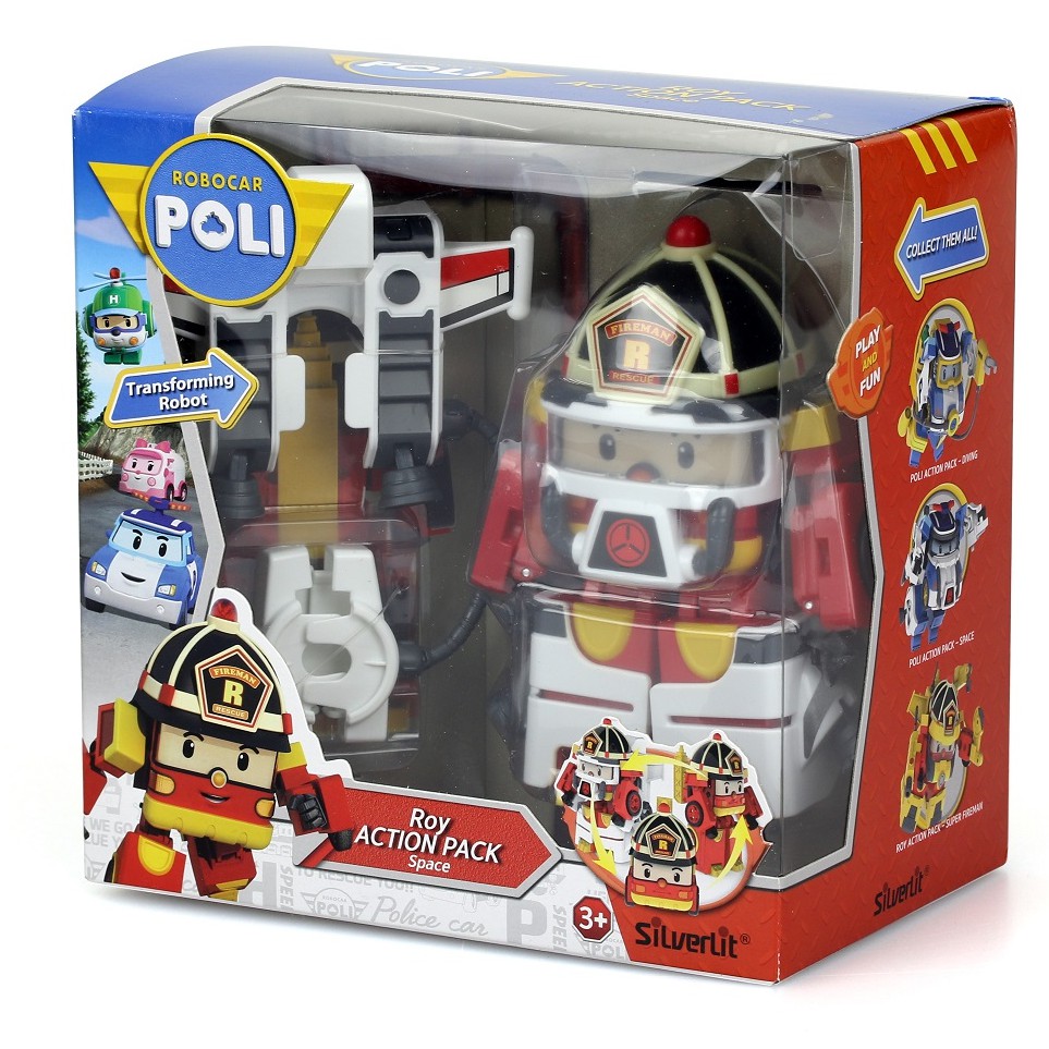 Robocar Poli 83313 Roy Action Pack Space Mainan Anak Original