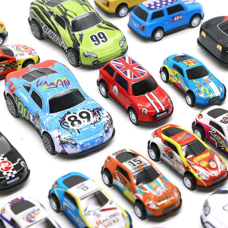 Mainan Mobil 4 ukuran Mini small medium big Pull Back Warna-Warni Pullback Mobil Mobilan Kecil Fancy Pulback Colorful Mini Car Print