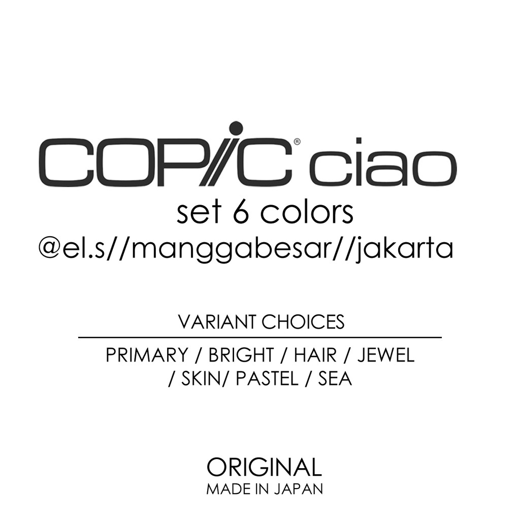 

Copic Ciao Set 6 Warna