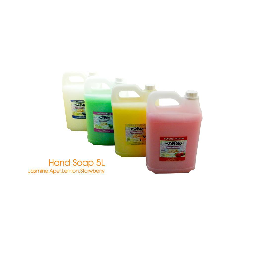 Hand Wash Sabun cuci tangan TOPPAS kemasan 5 Liter KEMENKES RI