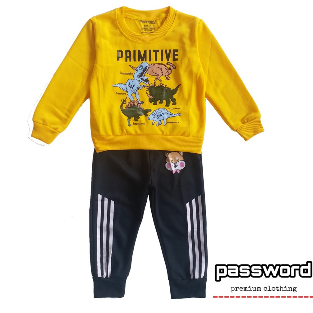 HappyOliver PASSWORD JURRASIC Setelan anak 1 - 7 Tahun Baju Anak BerKualitas