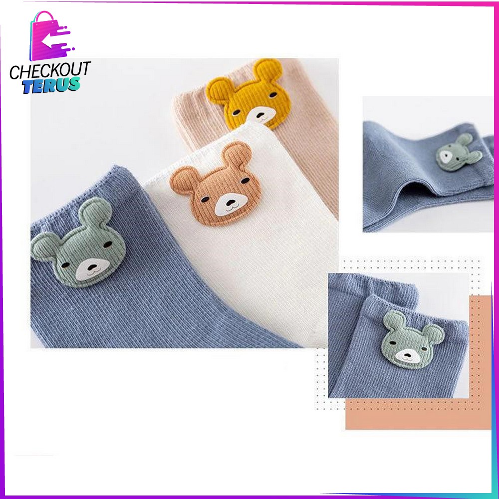 CT P88 Kaos Kaki Anak Bayi Cotton 3IN1 Baby Socks Kaos Kaki Bayi Laki Laki Perempuan Bahan Katun Kaos Kaki Bayi Lembut