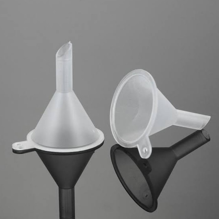 CPM5 - Corong Plastik Mini Funnel Kosmetik Cairan Parfum Transparan