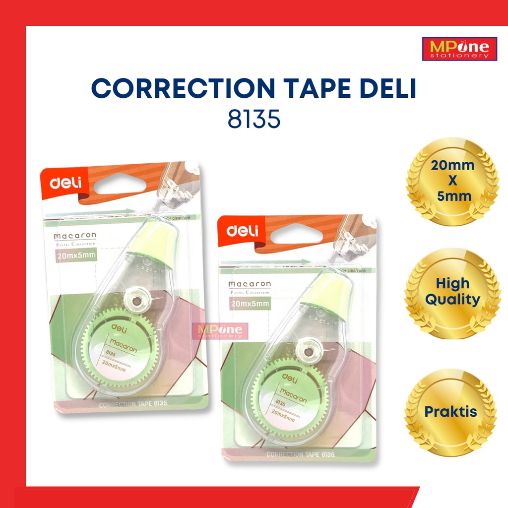 

Deli Correction Tape 8135 / Tip Ex Pita Deli / Tipe X Roll Kertas DELI