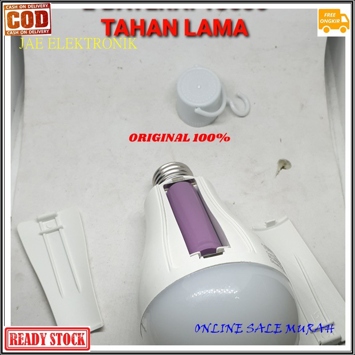 G489 LAMPU EMERGENCY ORIGINAL G489 EMERGENSI EMERGENCI LED DARURAT BATERAI CAS 18650 MAGIC LAMP MORGEN BOHLAM SINAR TERANG G489  16 Watt -ramah lingkungan, tanpa merkuri dan bebas radiasi sinar ultra violet -desain yang elegan,cover bagian atas yang tahan