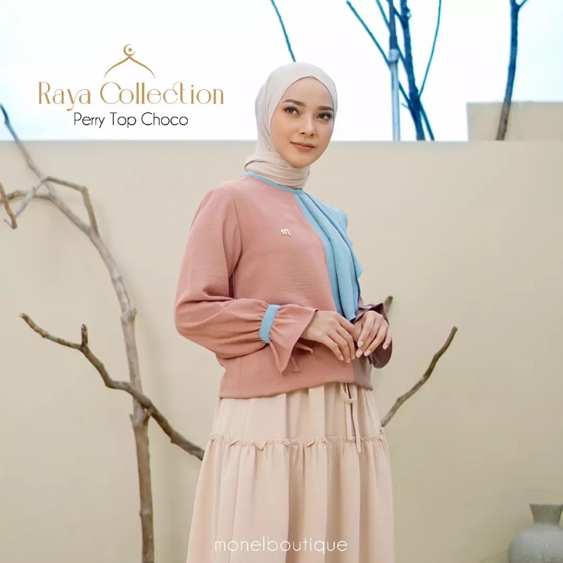 Monel Boutique-Perry Top By Monel-Monel-Blouse Monel-Atasan Monel-Monel