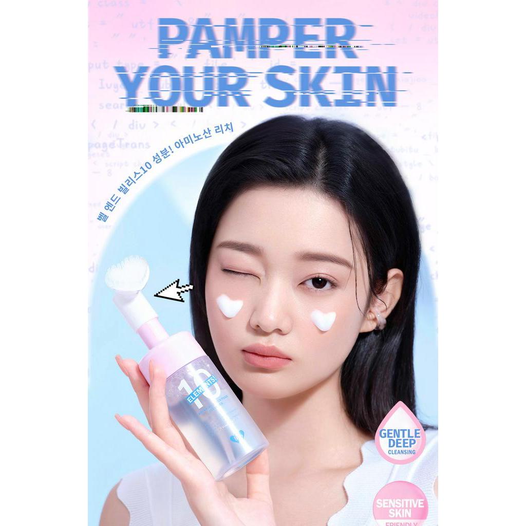 ★ BB ★ BNB Barenbliss 10 Elements! Amino Acid Rich Foam Cleanser 100ml - Sabun Cuci Muka Low pH Skin Barrier Protection