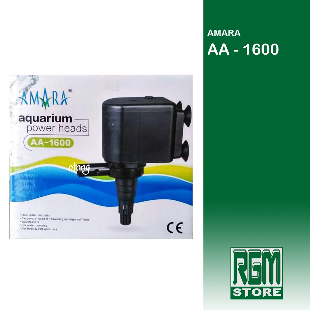 Amara AA 1600 AA-1600 power heads mesin pompa celup aquarium aquascape murah