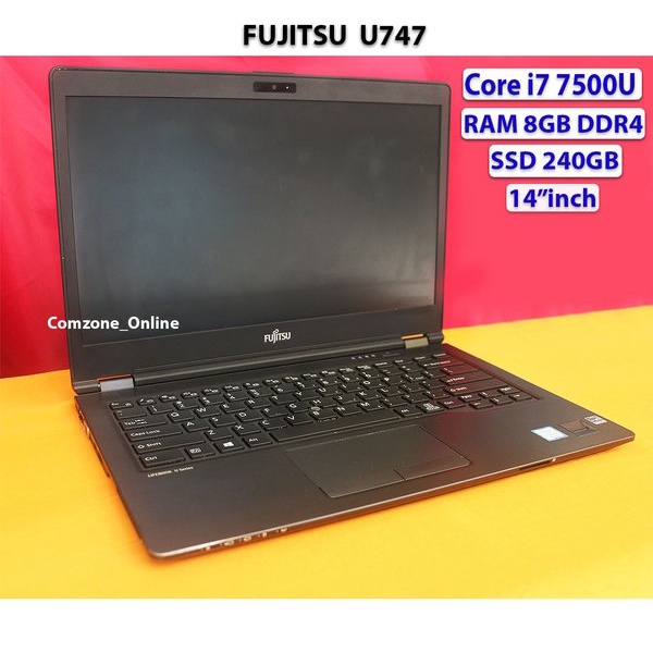 Laptop Bekas Fujitsu U747 Core i7 Gen 7 Ram 8GB SSD NVME 256GB nbf5