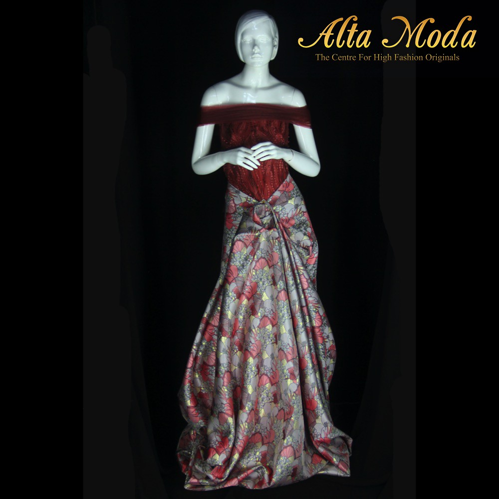 

Alta Moda Kain Jacquard Motif Petals Flower Soft Pink (1M)
